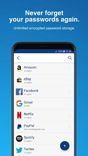 Sticky Password Manager ڈاؤن لوڈ کریں – محفوظ پاس ورڈ کا انتظام - Screenshot 1