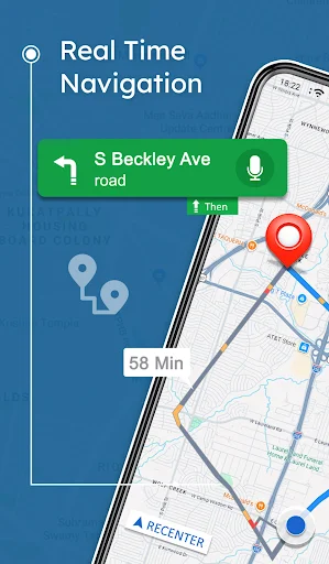 Maps, Navigation & Directions ڈاؤن لوڈ کریں – مفت آف لائن نیویگیشن - Screenshot 1