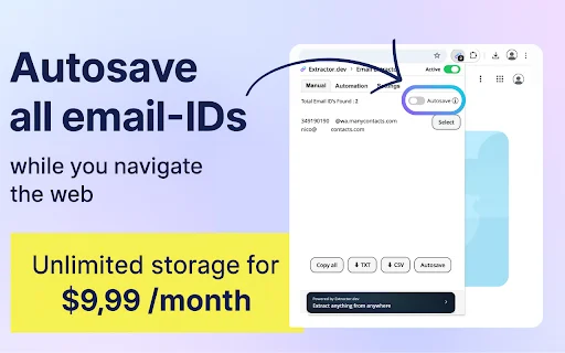 Email Extractor ڈاؤن لوڈ کریں – ویب صفحات سے ای میل نکالنے کا بہترین ٹول - Screenshot 3