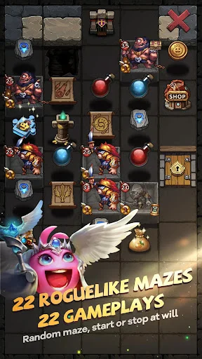 Gumballs & Dungeons ڈاؤن لوڈ کریں – بہترین Roguelike RPG - Screenshot 2