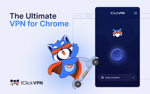 Chrome کے لیے 1ClickVPN ڈاؤن لوڈ کریں – تیز اور محفوظ فری VPN - Screenshot 1