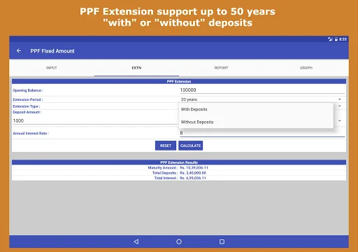 Financial Calculator India ڈاؤن لوڈ کریں – بہترین مالیاتی ٹولز - Screenshot 24