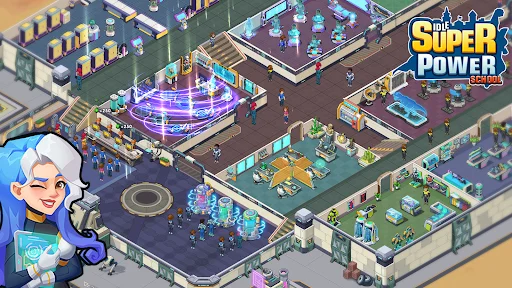 Idle Superpower School ڈاؤن لوڈ کریں – سپر پاور اسکول گیم - Screenshot 1