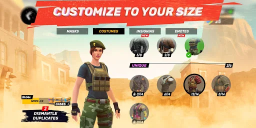Guns of Boom ڈاؤن لوڈ کریں – بہترین 4v4 آن لائن PvP ایکشن گیم - Screenshot 2