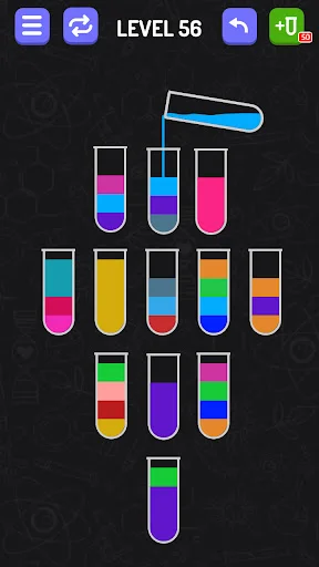 Water Sort ڈاؤن لوڈ کریں – بہترین اور دلچسپ پزل گیم - Screenshot 3