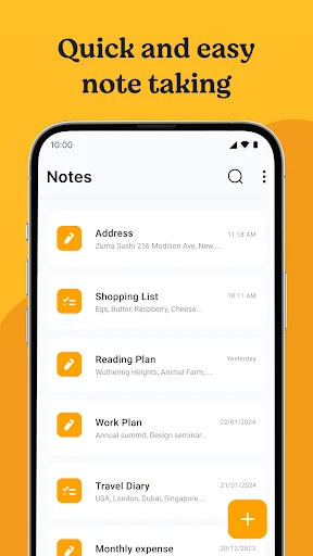 Notes App ڈاؤن لوڈ کریں – ٹو ڈو لسٹ اور آئیڈیاز آرگنائزر - Screenshot 2