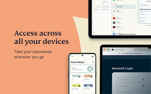 ExpressKeys پاس ورڈ مینیجر ڈاؤن لوڈ کریں – محفوظ اور تیز براؤزنگ - Screenshot 4